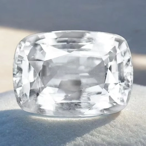 White Sapphire Srilankan White Pukhraj
